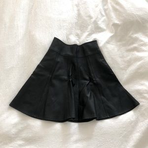 Leather Mini Skirt
